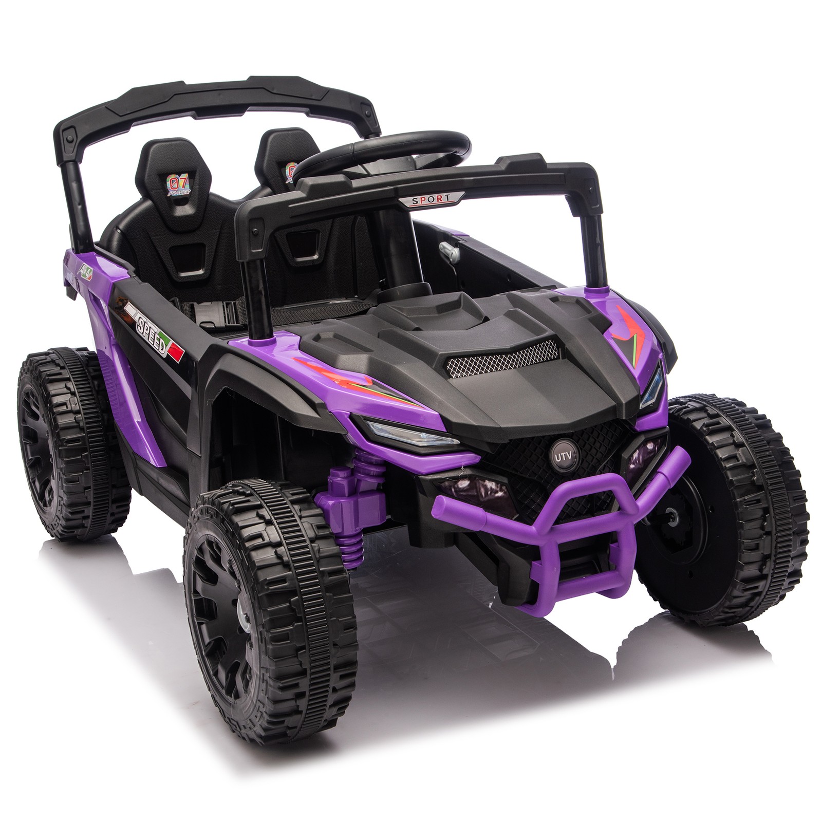 24V Kids Ride on UTV Electric Off-Road Car Speed 1.86-3.11mph w/Remote Control