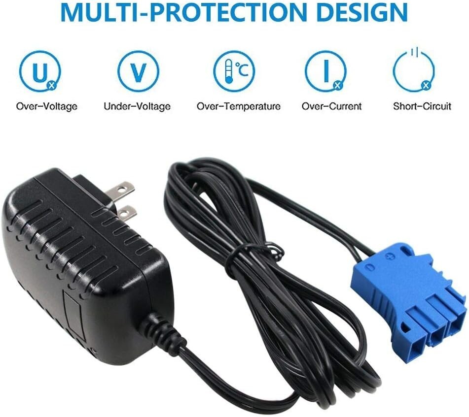 12V Battery Charger for Peg Perego, Ground Force Tractor John Deere Gator XUV ..