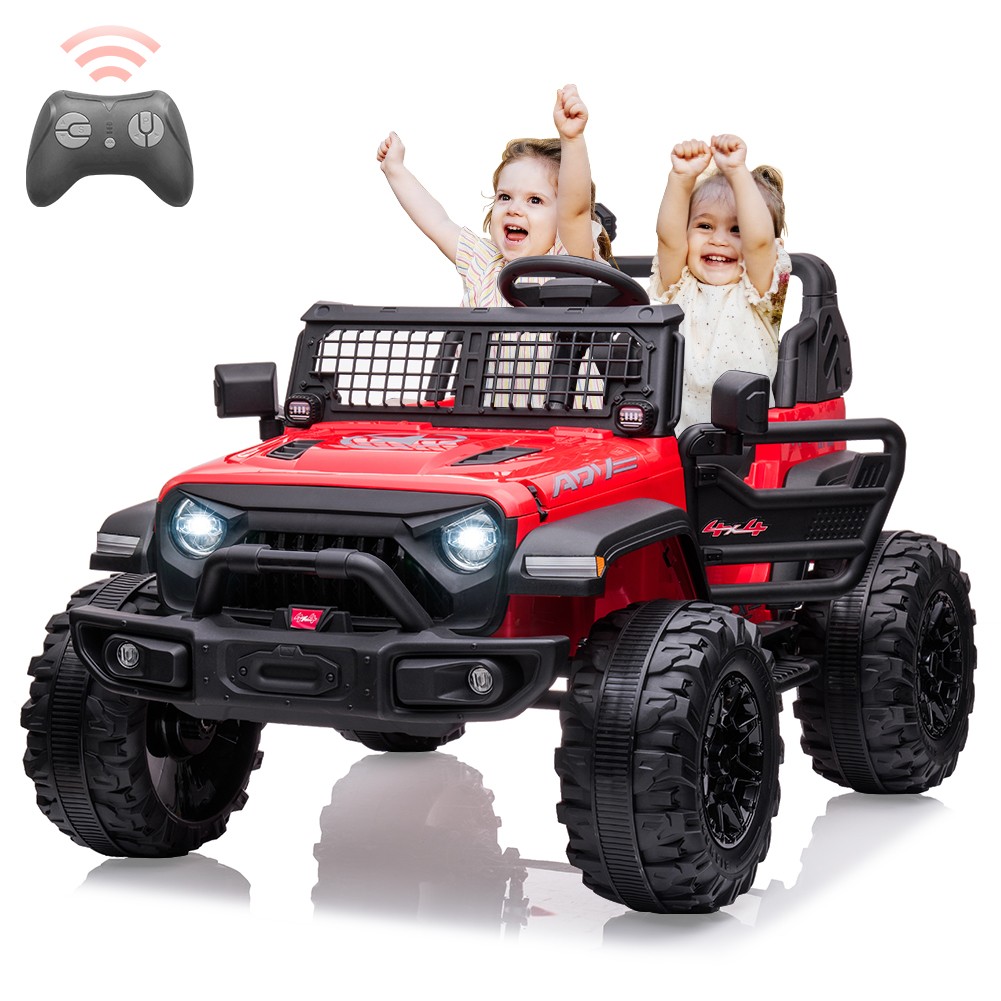 24V 2 Seater Kids Ride On Truck Dual 120W Motor Remote LED FM USB Music
