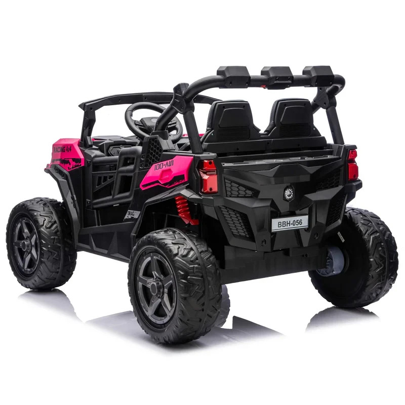 24V 4WD KIDS GIRLS RIDE ON ELECTRIC UTV CAR 480W 4X POWERFUL MOTORS,2 SEATER+ RC