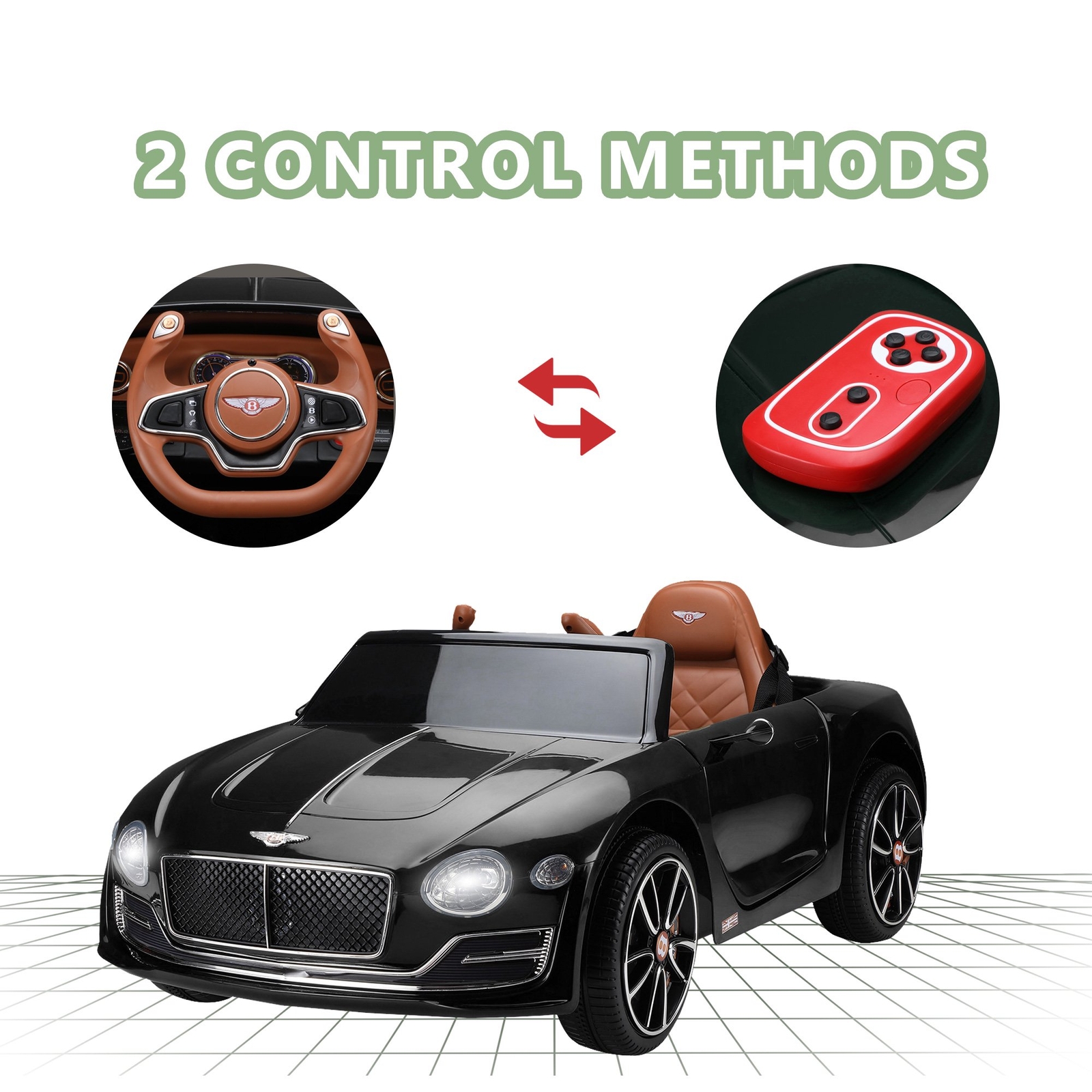 12V Bentley EXP12 Kids Electric Ride on Car Battery Powered Remote Control Music