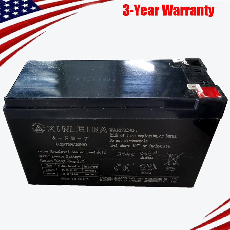 12v 7Ah Battery Kids Ride on Rechargeable Car Battery Valve Regulated Lead-Acid