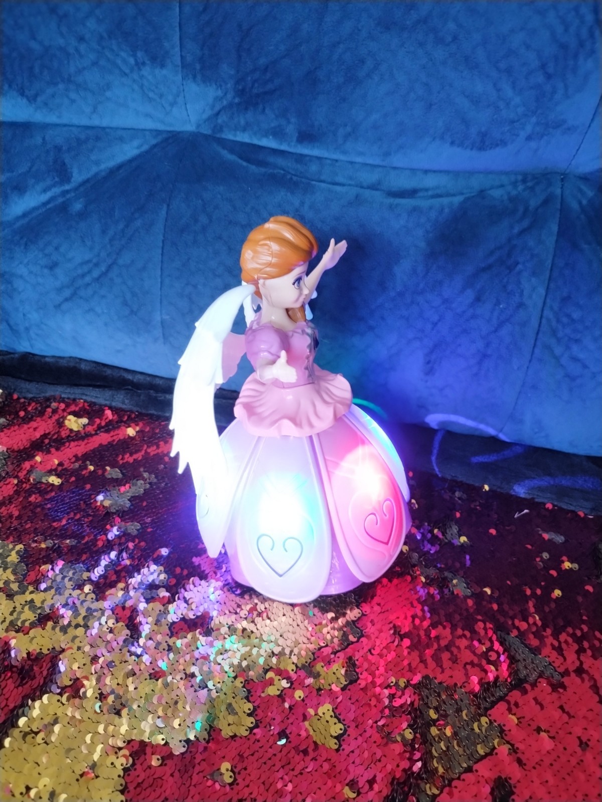 Dancing Angel Lighting Music Rotate Beautiful Doll Robot Toy Best Gift For Girls
