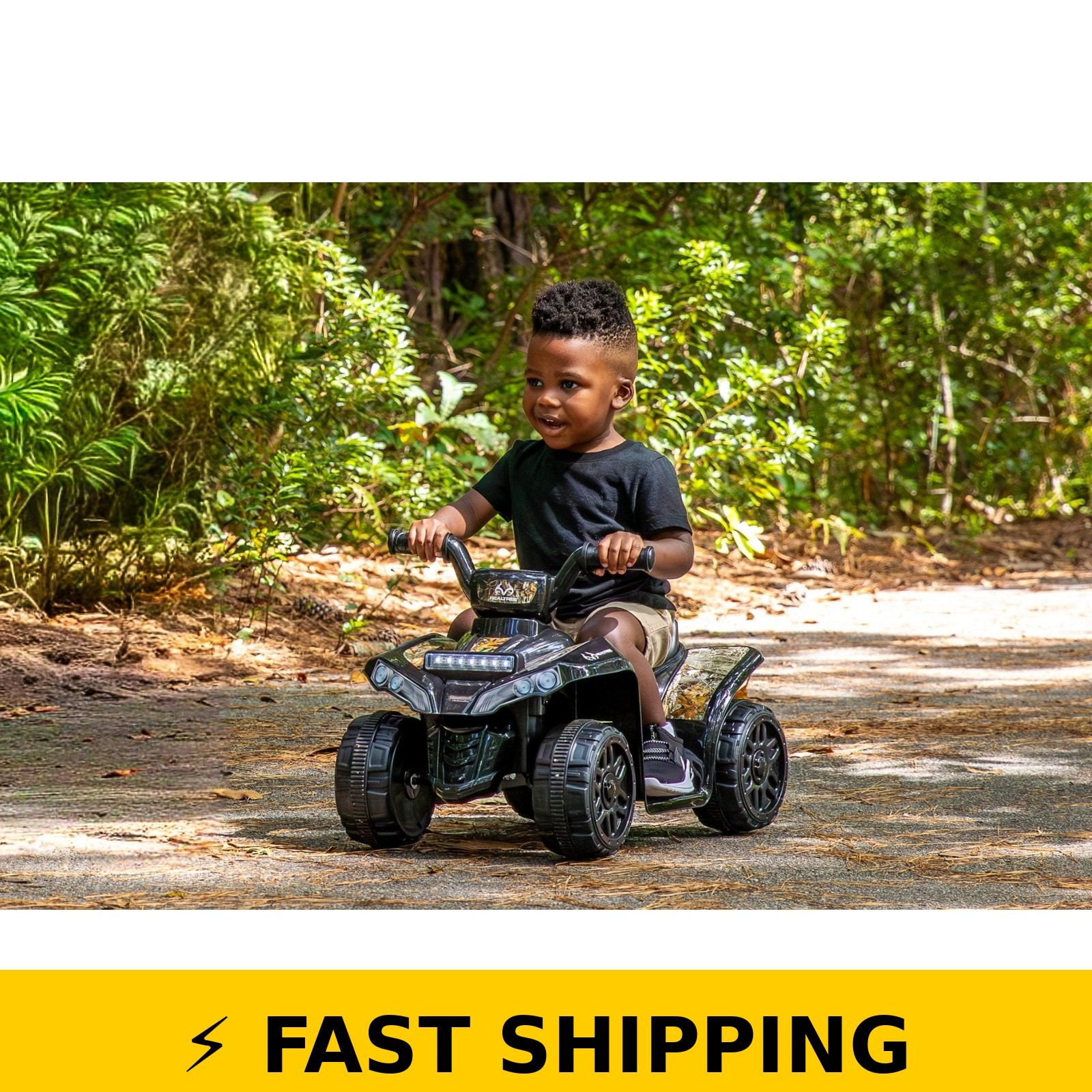 Realtree 6V Quad Ride-On for Kids 3+, Camo