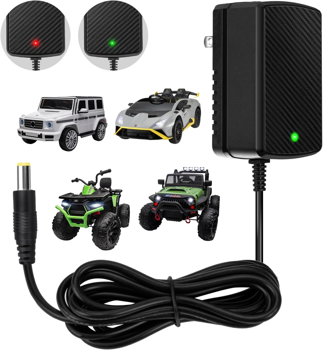 24V Charger for Kids Ride On Car Toys 24 Volt Battery Best Choice Products Wr…