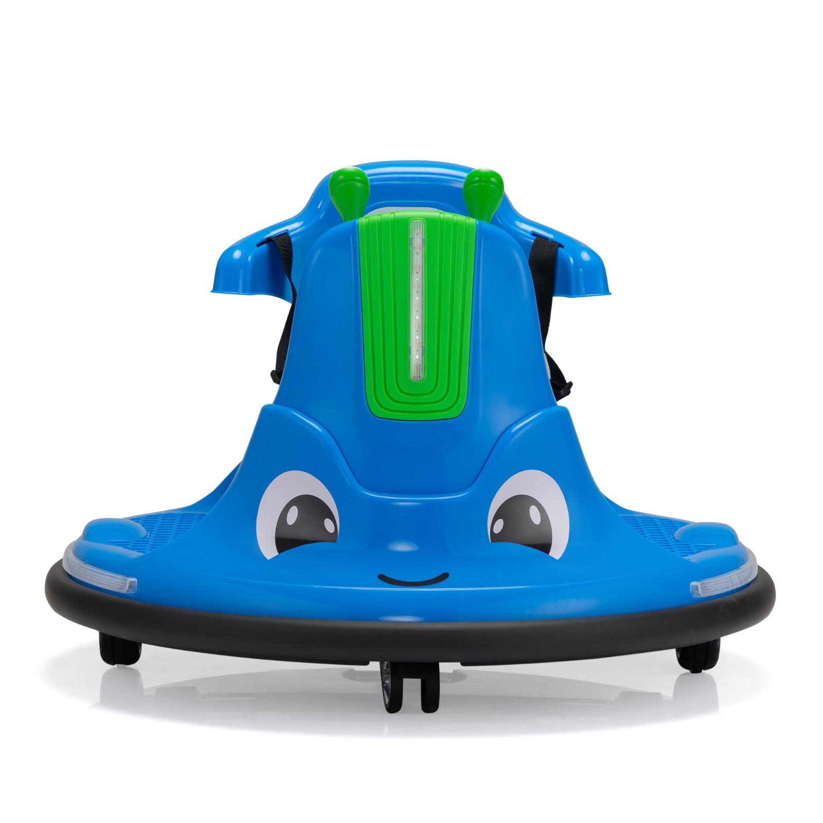 TOBBI 12V Ride on Bumper Car 360° Spinning w/Remote Control 2 Motors LED Lights