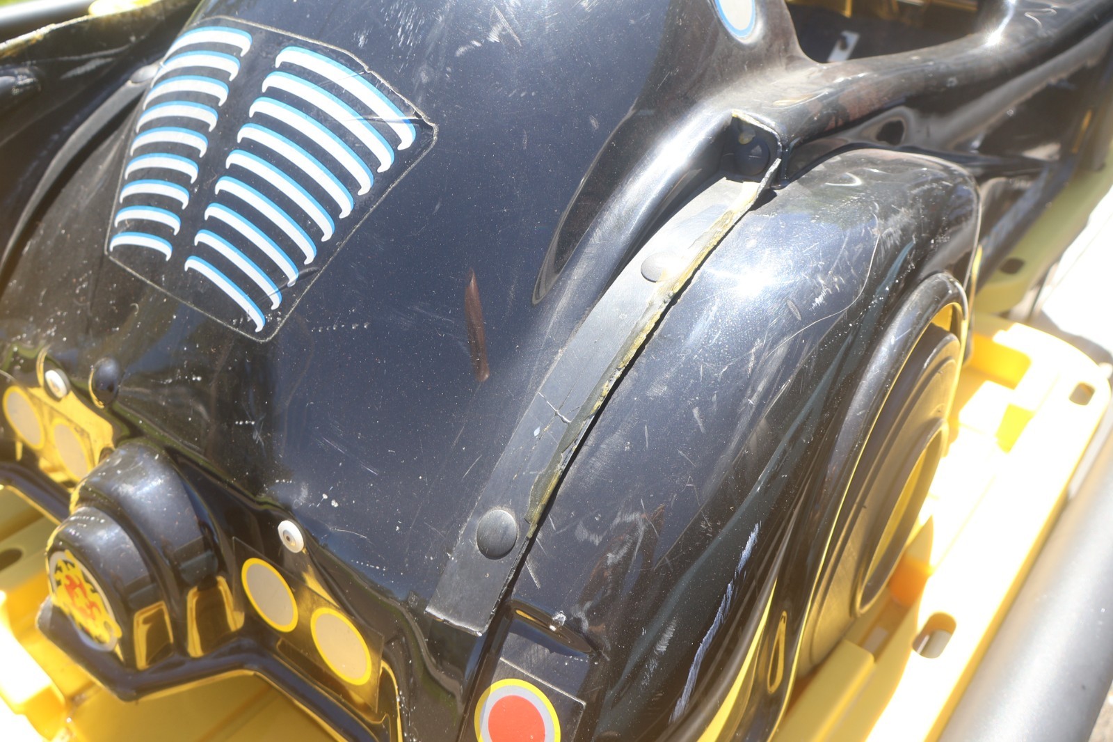 Nice Rare 1989 Mini-Motors Bat-Man Batmobile Power Wheels Motor Car Kingsbury