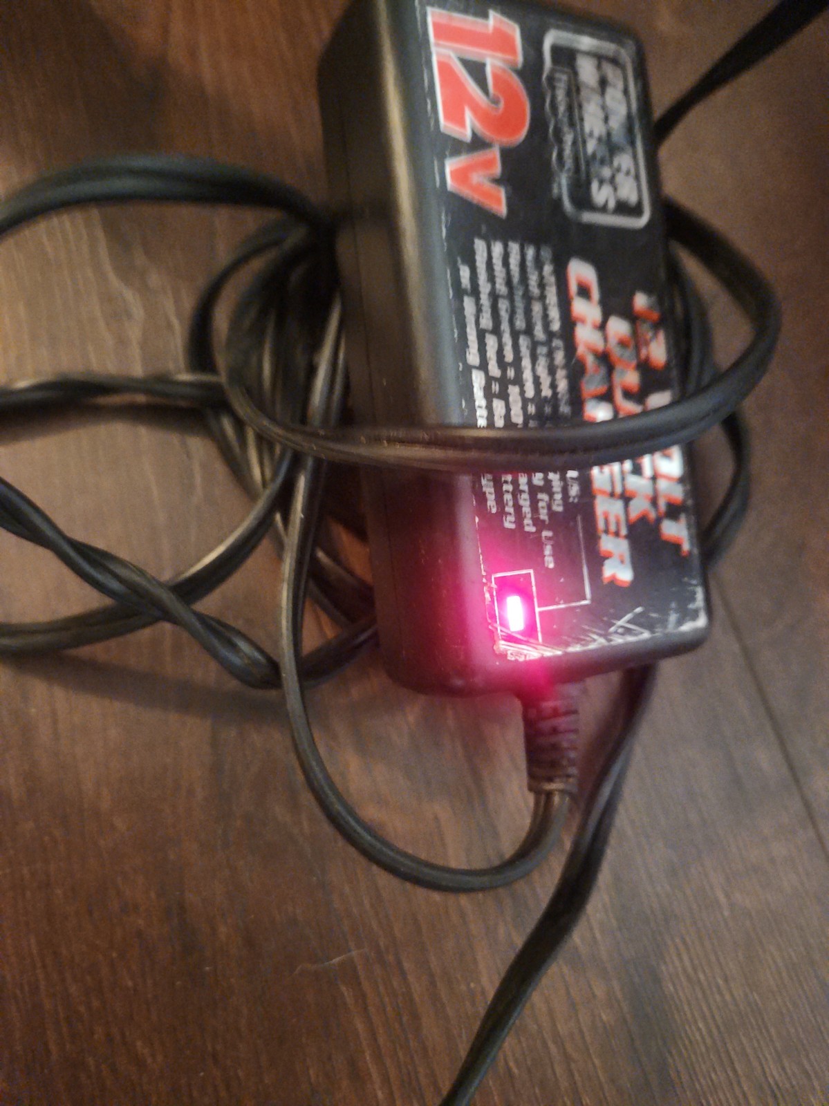 Power Wheels 12V Fisher Battery Charger – Powers On-Untested Midel 00801-1429
