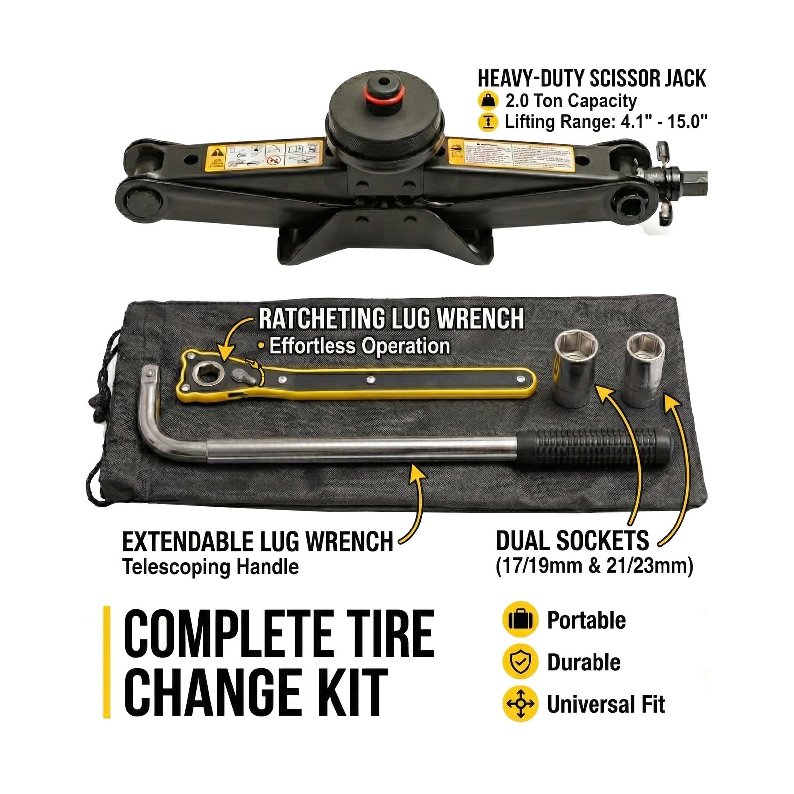 StanceMagic Complete Spare Wheel Tire Kit Fits 2020-2026 Tesla Model Y Spare …
