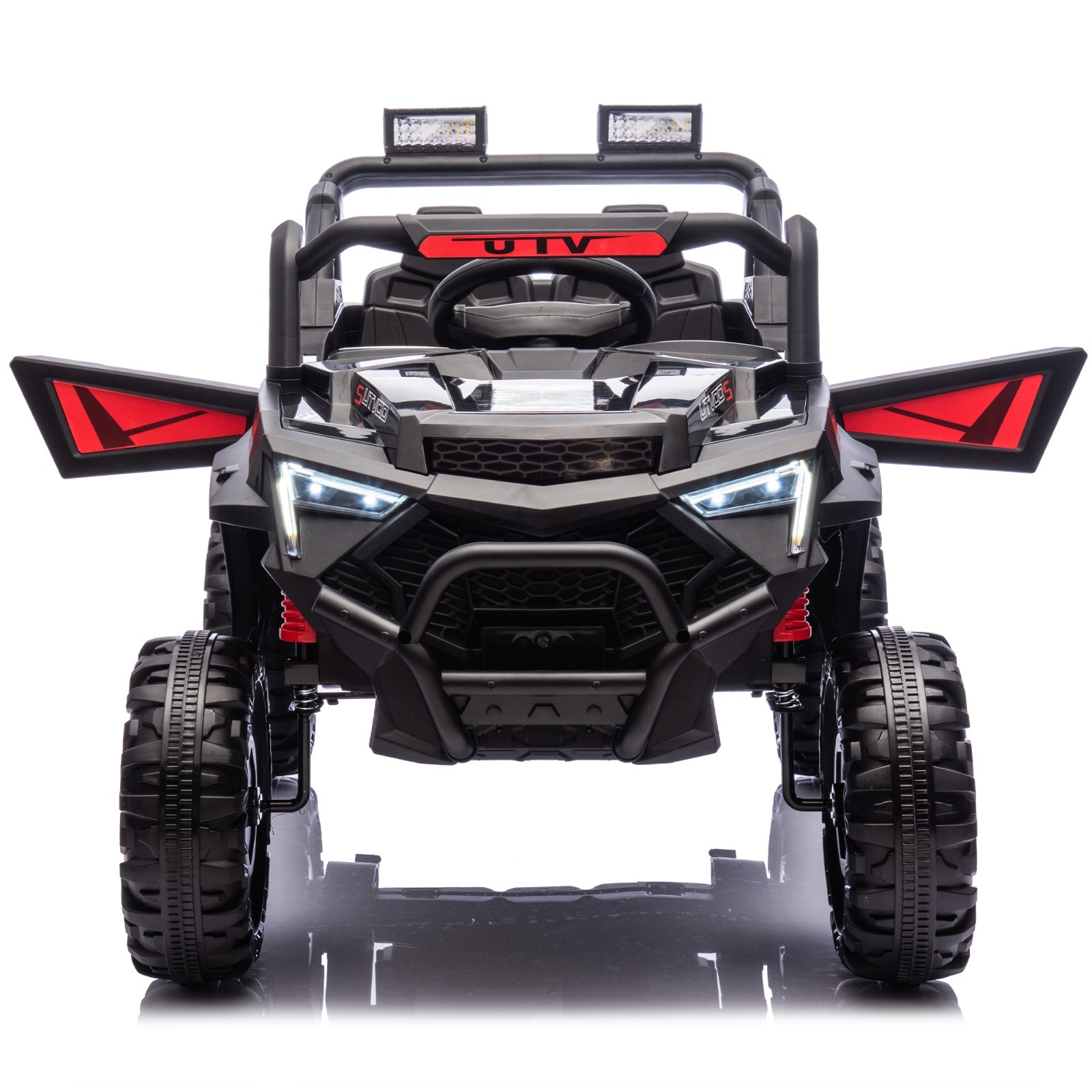 24V Kids Electric Car 400W Ride On Toy UTV with Remote Power Wheels Truck Black