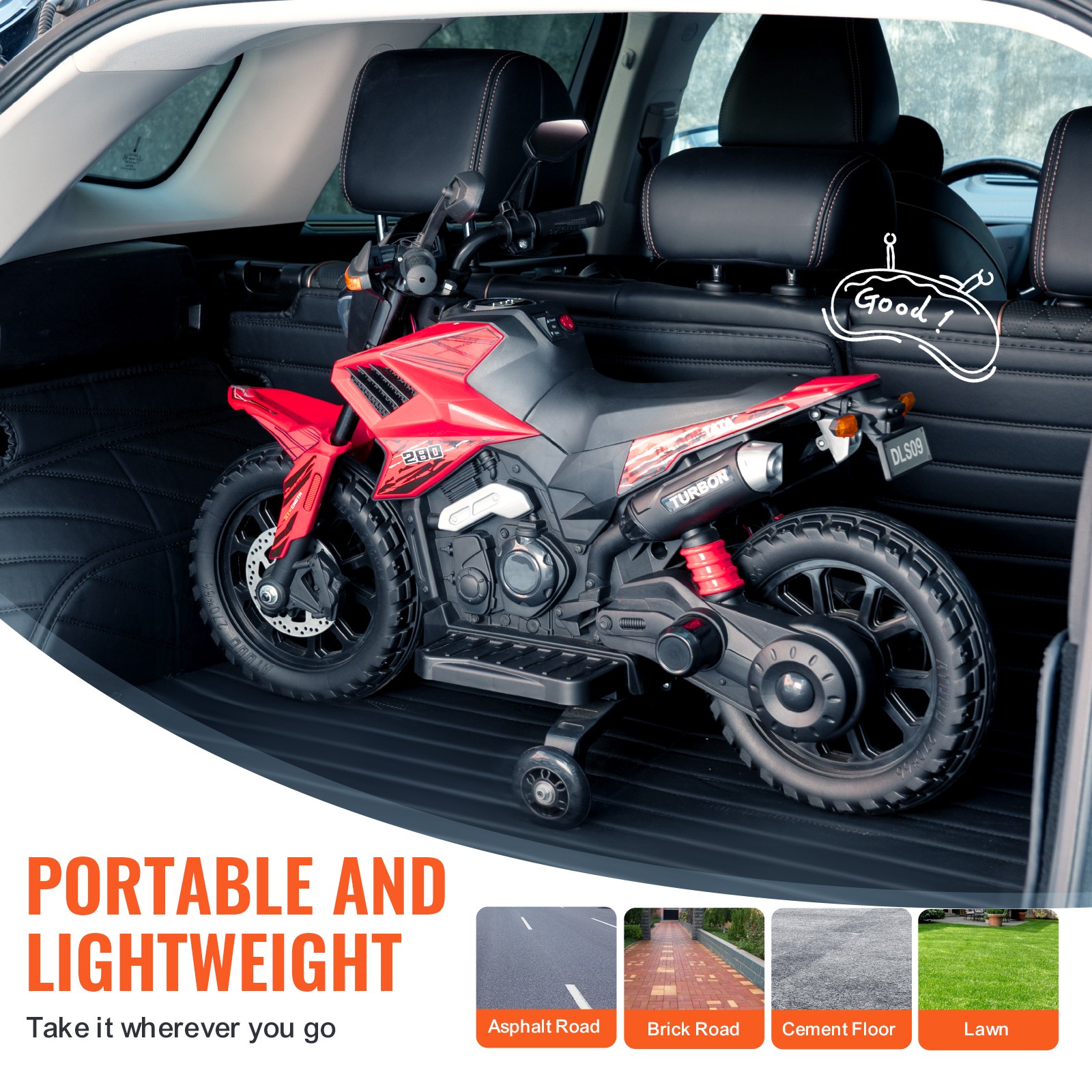 Kids Ride on Motorcycle 6V/12V/36V Electric Motorbike w/2 Wheels,3 Wheels