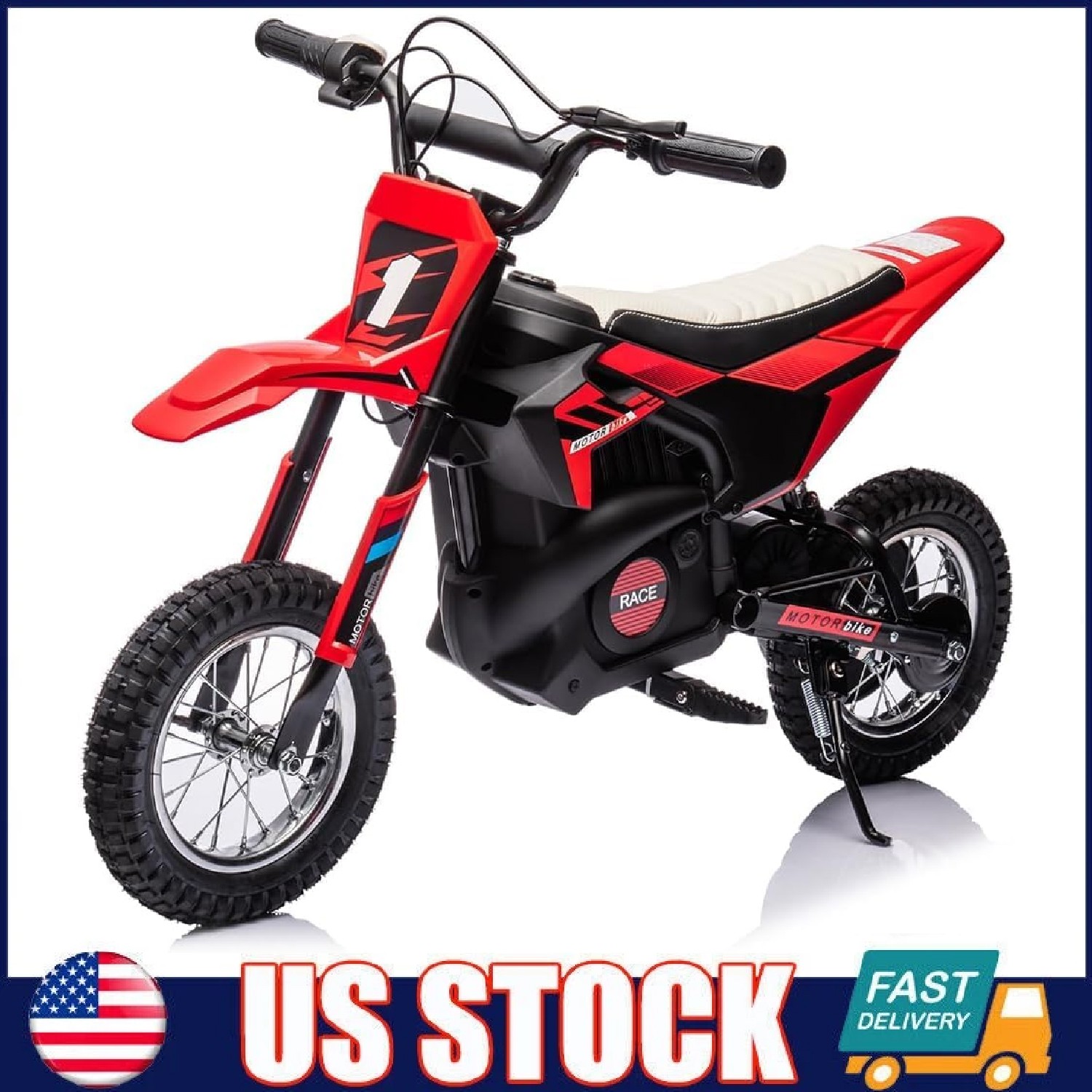 Ride On Motorcycle for Kids ,24V Electric Off-Road Motocross ,13.6MPH Fast Speed