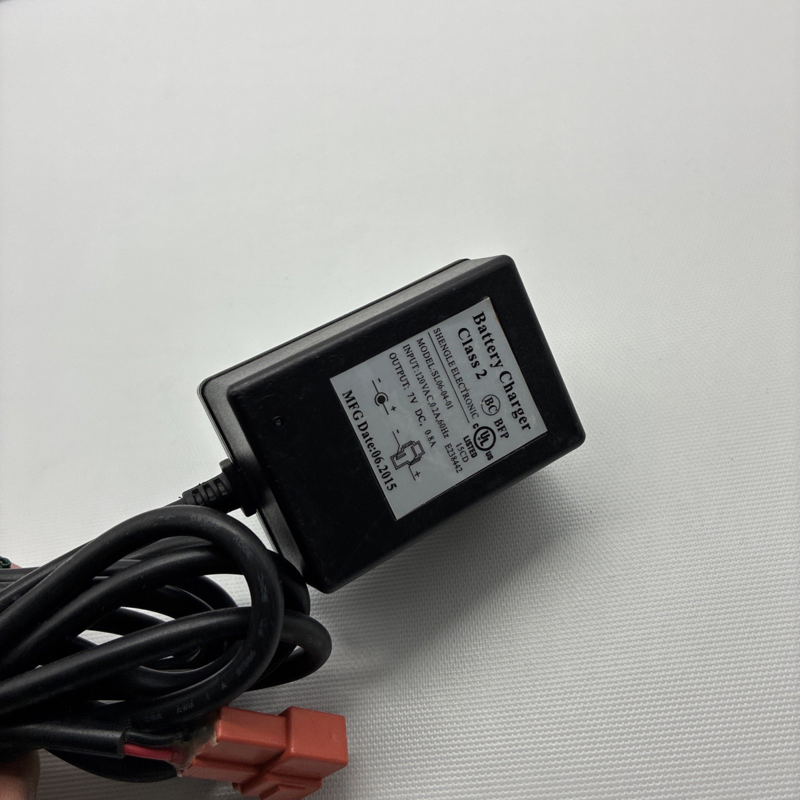 SHENGLE ELECTRONIC BATTERY CHARGER 7V KID TRAX MOTION TRENDS SL06-04-01