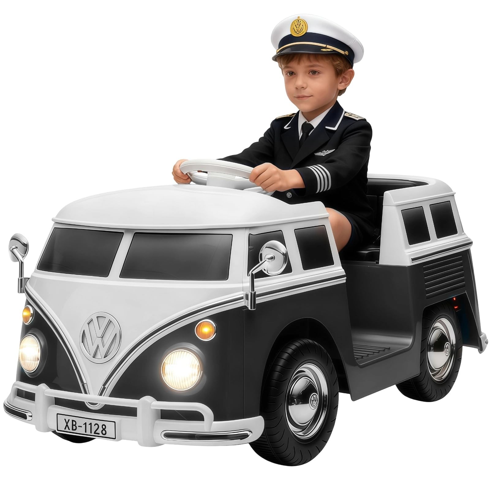 6V Licensed VW Ride On Bus 4.5AH Battery LED Horn Music Kids Gift