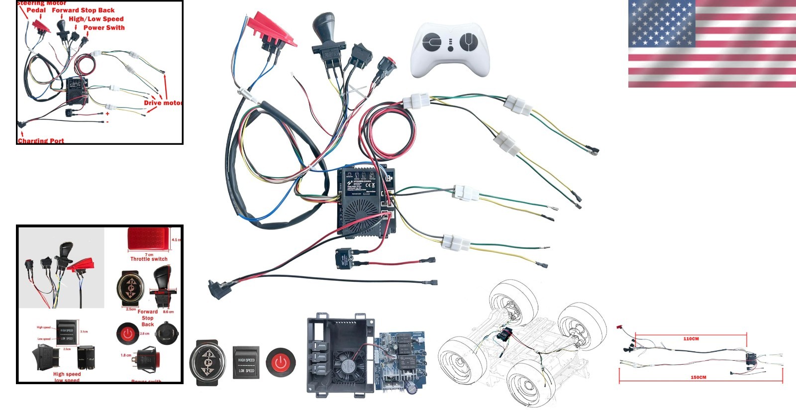 Easy Installation 24V DIY Wire Harness Conversion for Power Wheels Upgrade