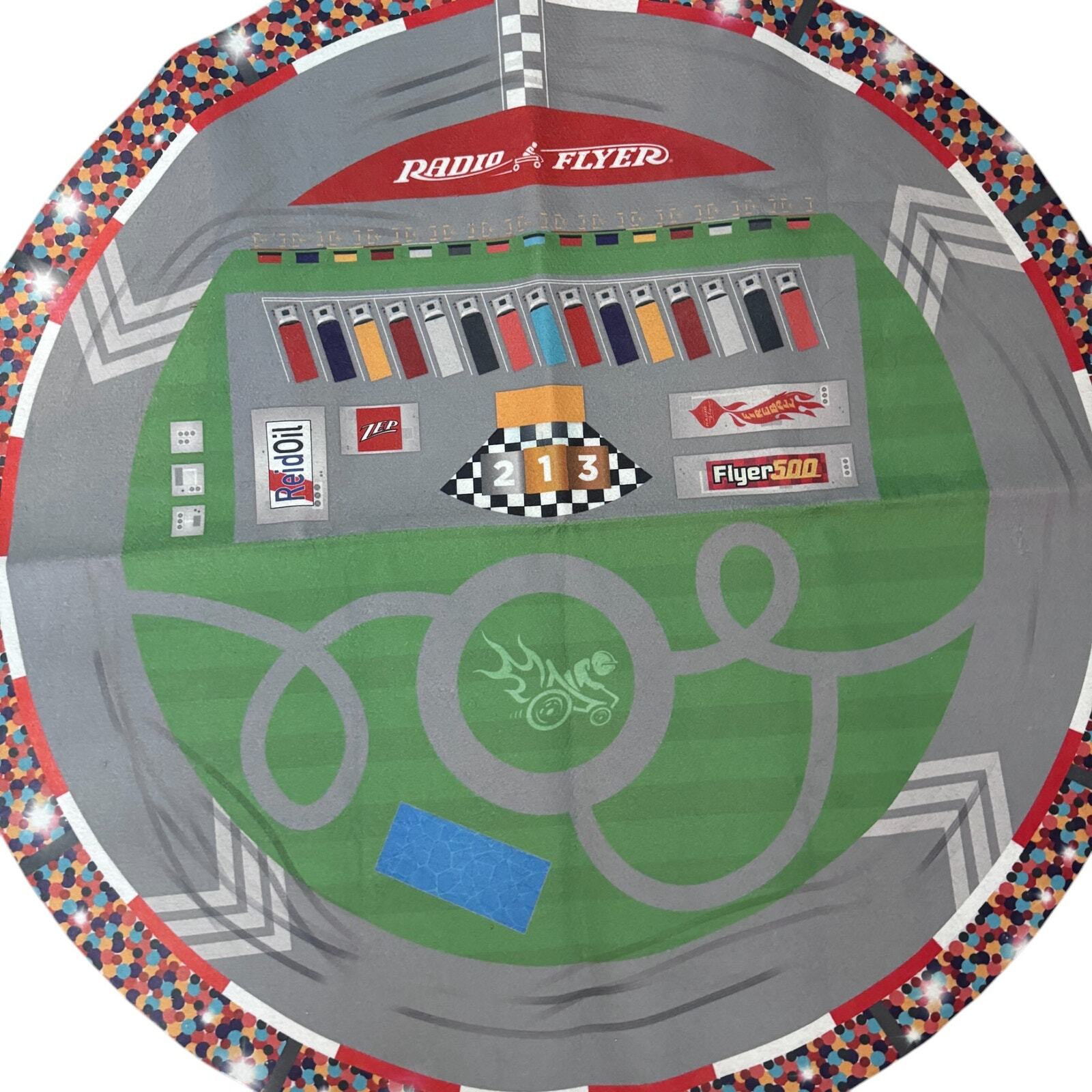Radio Flyer 500 Super Speedway Ride On Toy Round About Play Mat Reid Oil for Kid