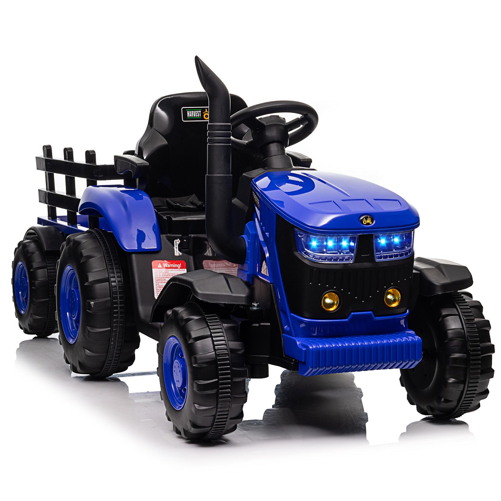 12V Battery Powered Kids Ride On Tractor w/ Remote Control & Detachable Trailer