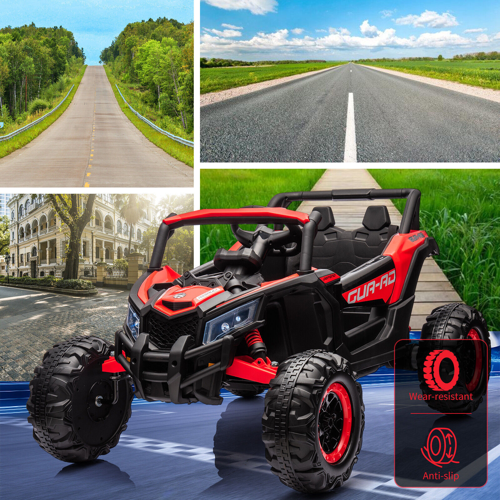 24V Kids Ride On UTV Car for Kids Electric Fun Toys 4 Wheeler Off-Road W/Remote