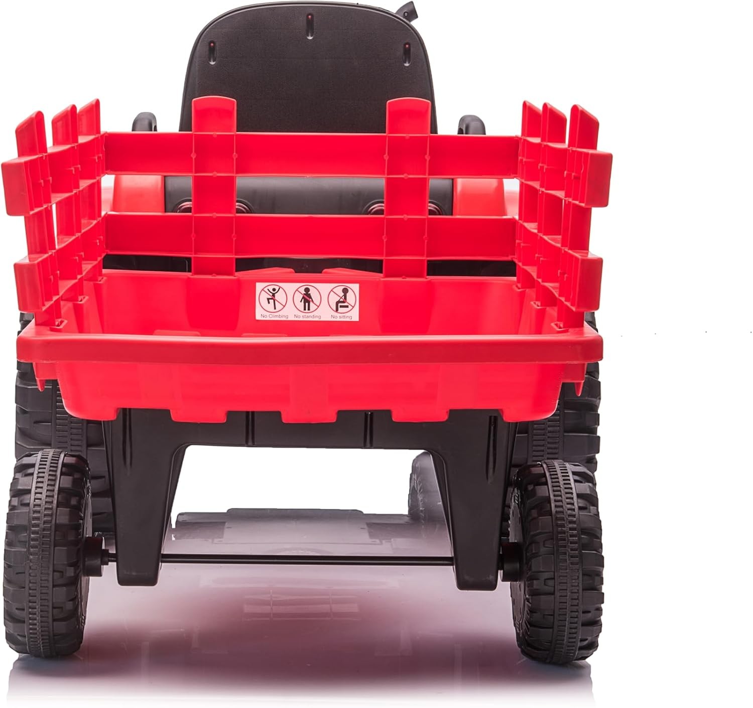 Electric Ride On Car Kids Ride On Tractor with Trailer Outdoor Farm Play Vehicle