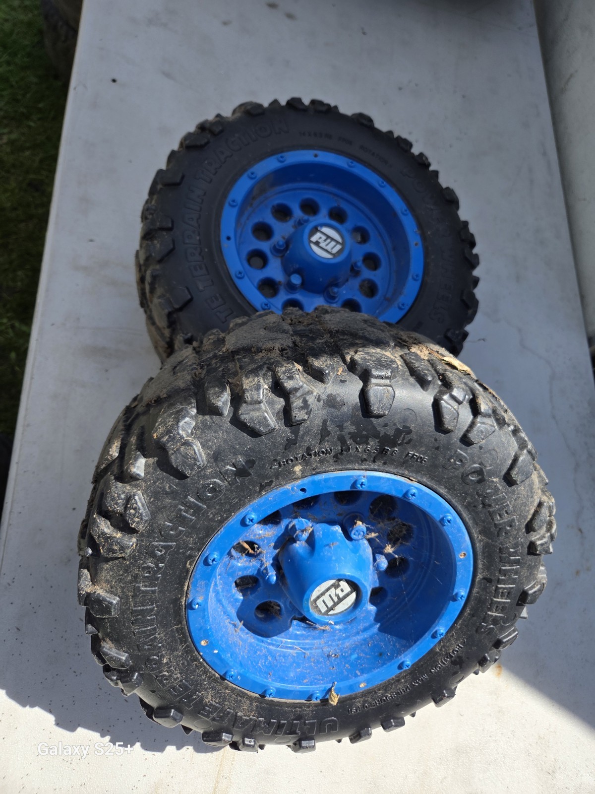 Power Wheels Dune Racer Replacement Rear Tires Blue