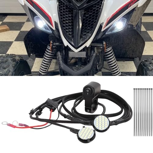 Left & Right Headlight Kit for 2016-2024 Yamaha Raptor 90 Raptor 110