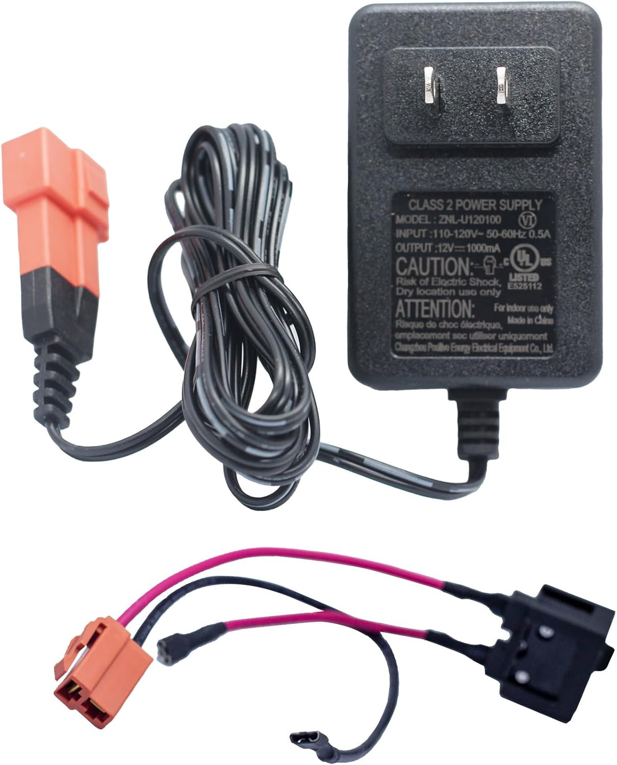 Cargador de batería de 12 voltios para juguetes de montar y cable de batería