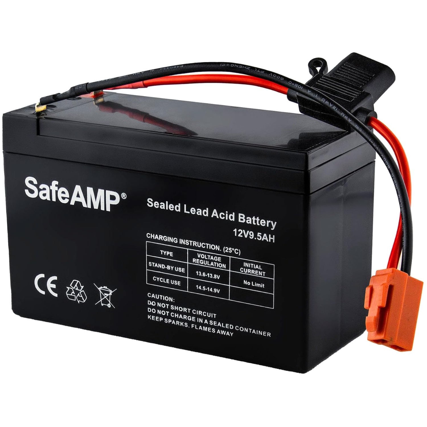 12V 9.5AH Replacement Battery for Ride-On Toys wit