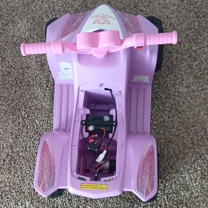 Disney Princess Battery Operated Ride-On Quad Pink for Ages 1-4