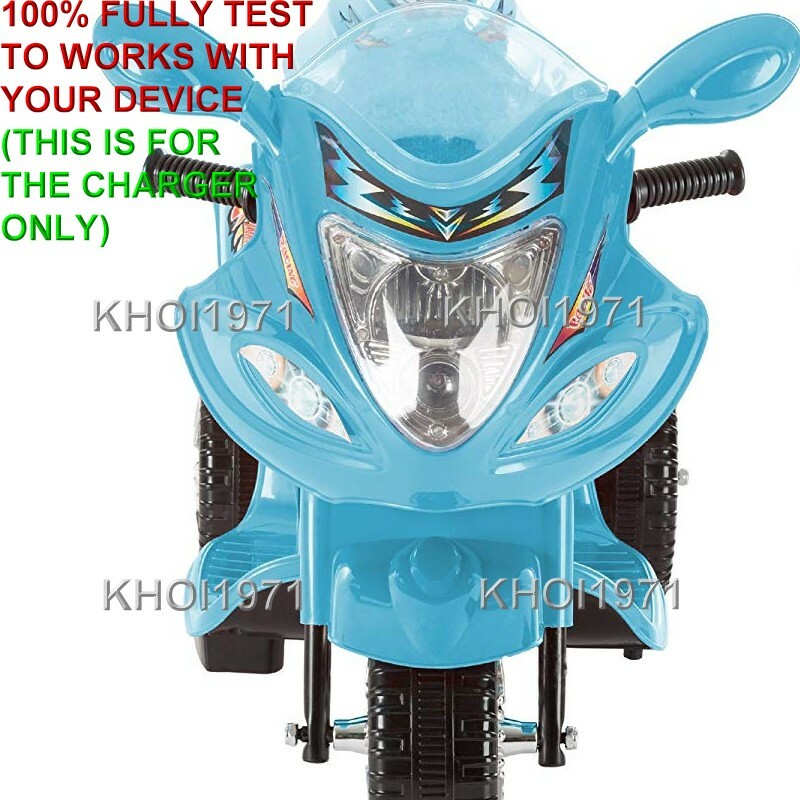 WALL charger AC adapter FOR =03F QVC Lil RIDER Trike motorcycle 3-WHEEL ride on