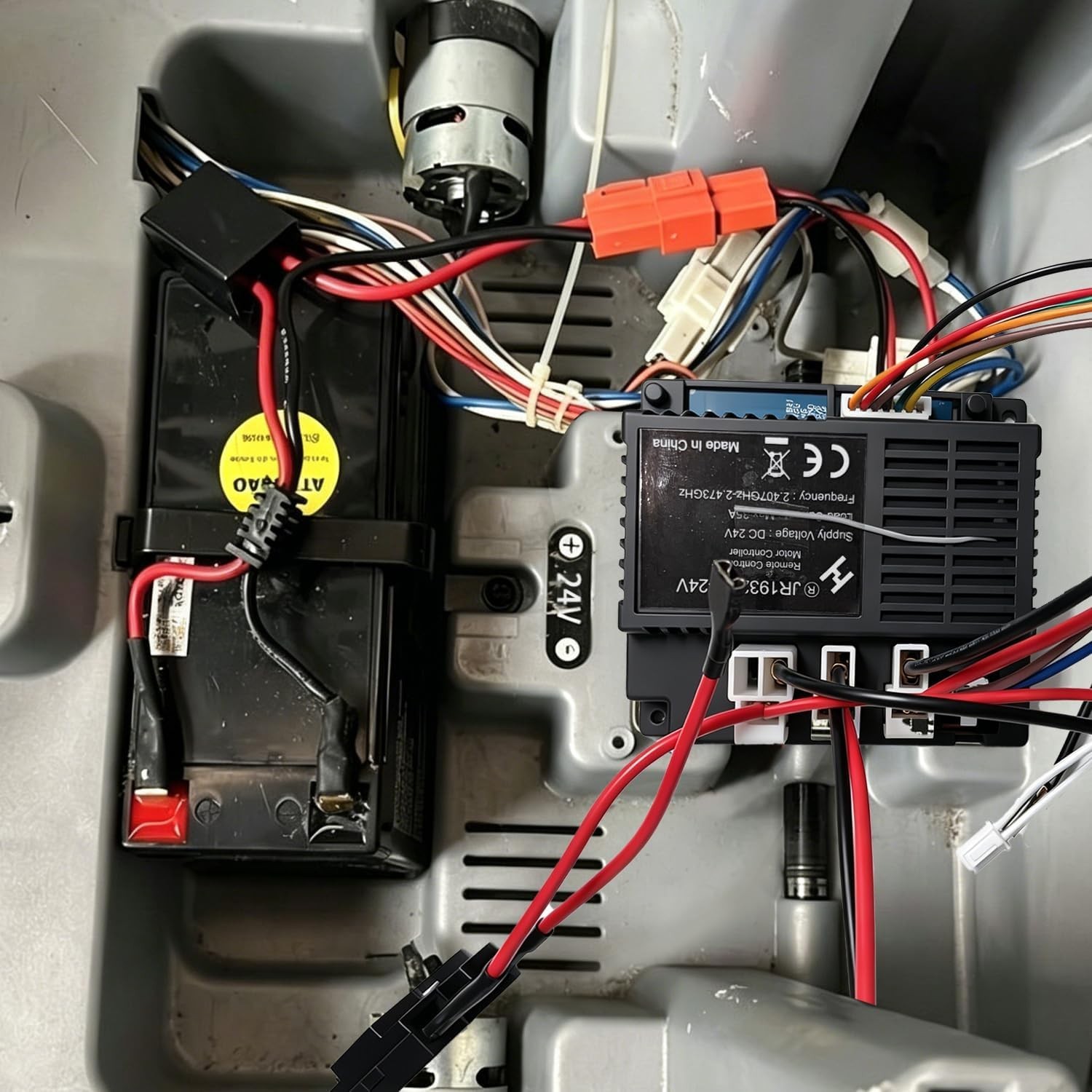 JR1932RX-24V 24V Power Wheels Receiver Control Box w/ 2.4G Remote Control Kit