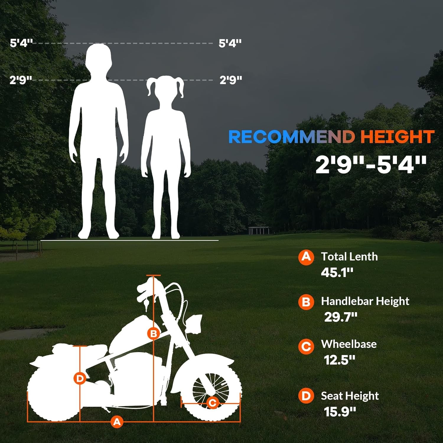 Ride on Electric Motorcycle for Kids 24V 250W Electric Dirt Bike with LED Light
