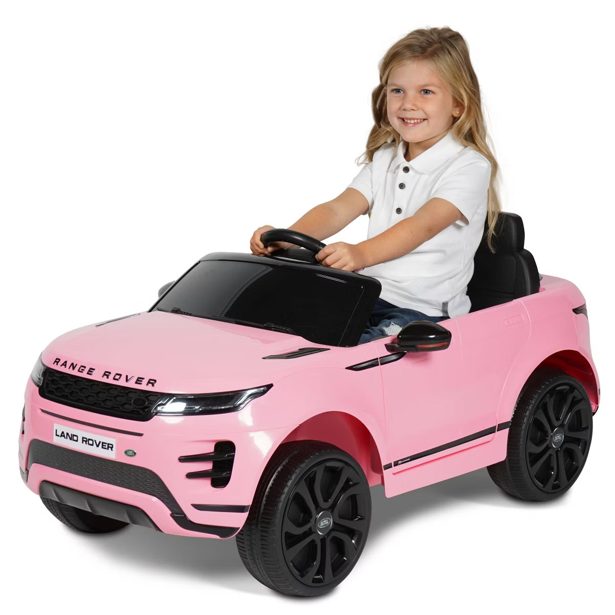 Hyper 80332848 12V Range Rover Evoque Powered Ride-On Car – Pink