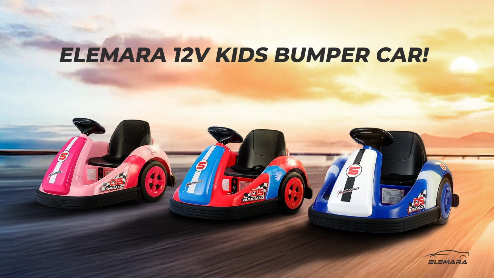 Electric Bumper Cars for Kids – 12V Ride-On Toy, Remote Control, 360 Spin, Bluet