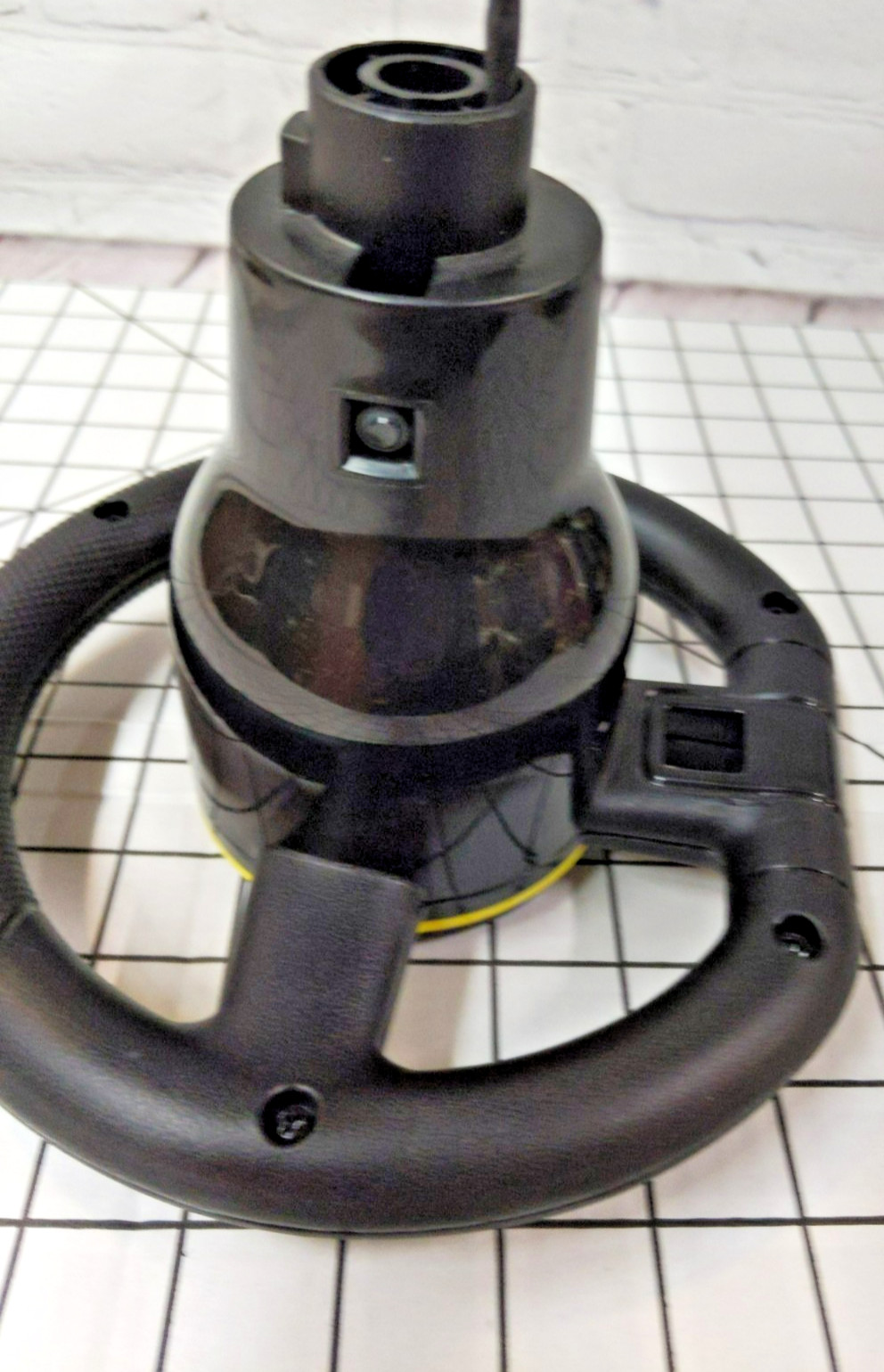 New Black and Yellow Steering Wheel for Kids Ride On with wires for Horn & Sound