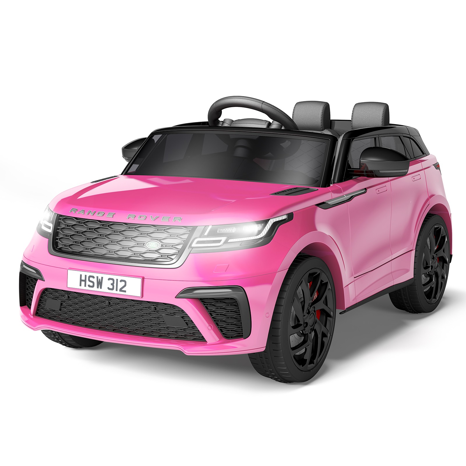 12V Kids Ride On Car Electric Ride On Toys w/ Remote LED Light Mp3 Player Pink