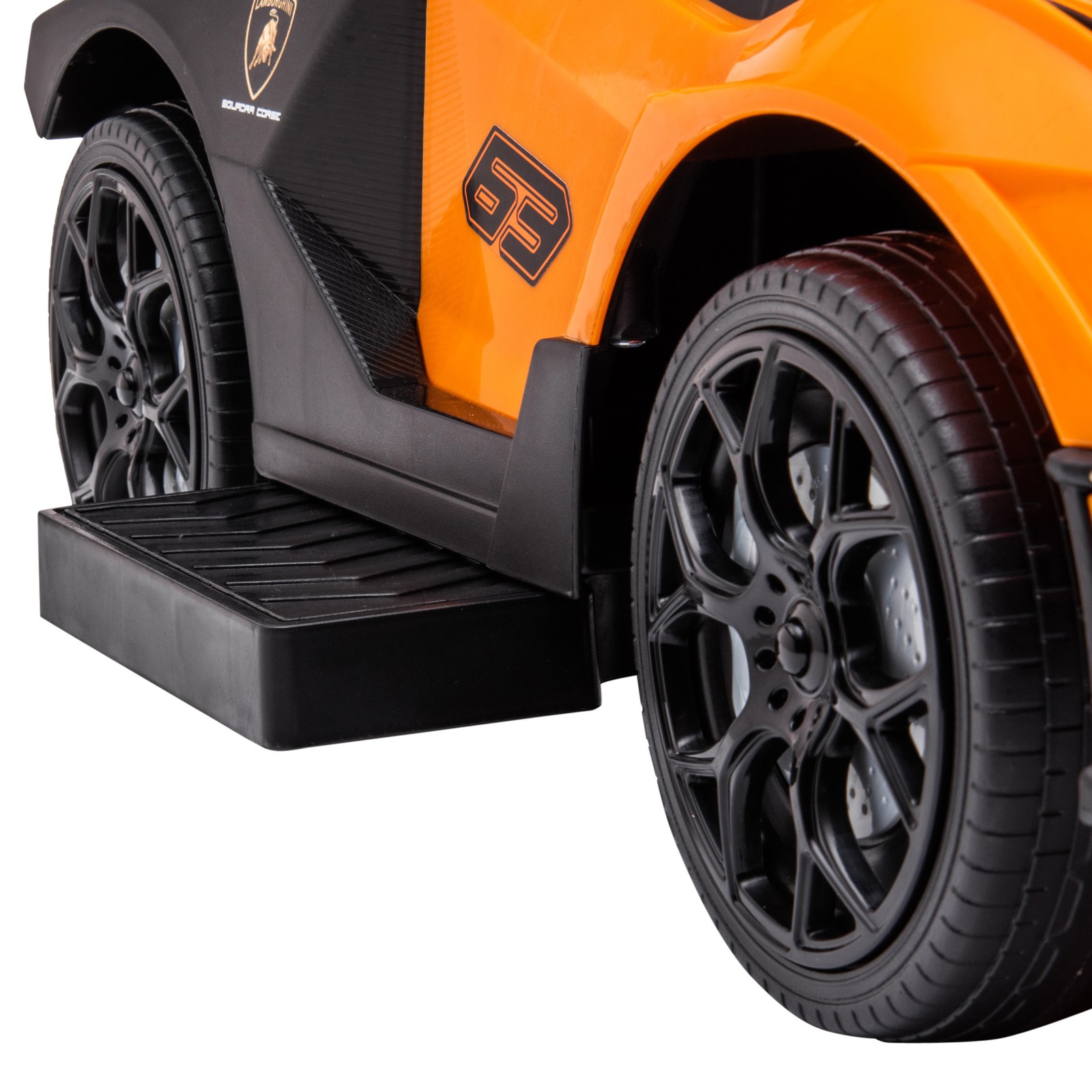 Licensed Toddler Ride-On Manual Push Sliding Car, Orange