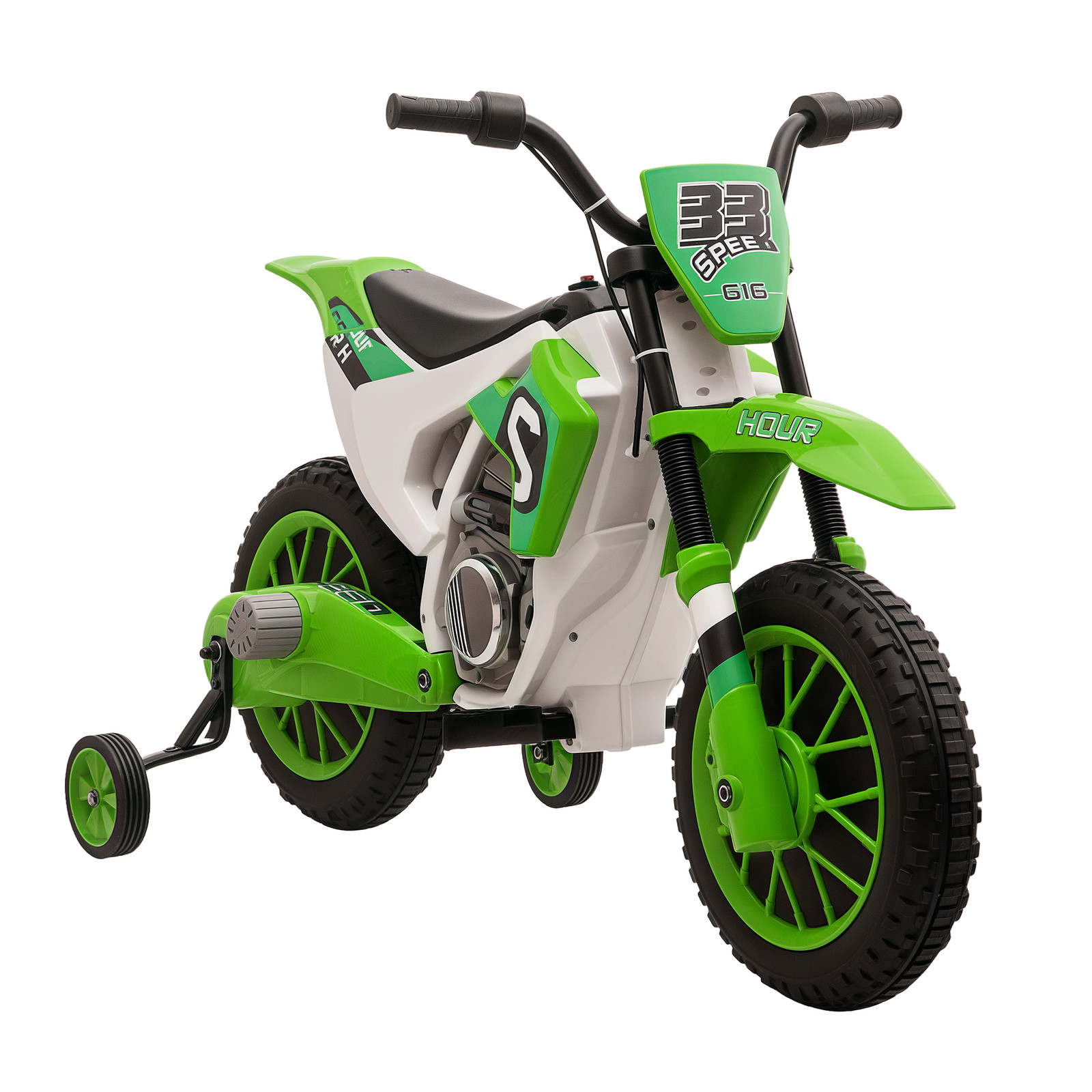 12V Kids Motorcycle Off Road Electric Motor Bike, Green