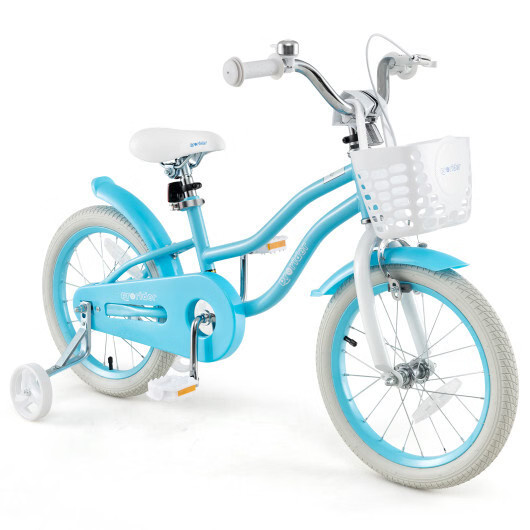 14/16/18 Inch Kids Bike with Dual Brakes and Adjustable Seat-16 inches – Color: