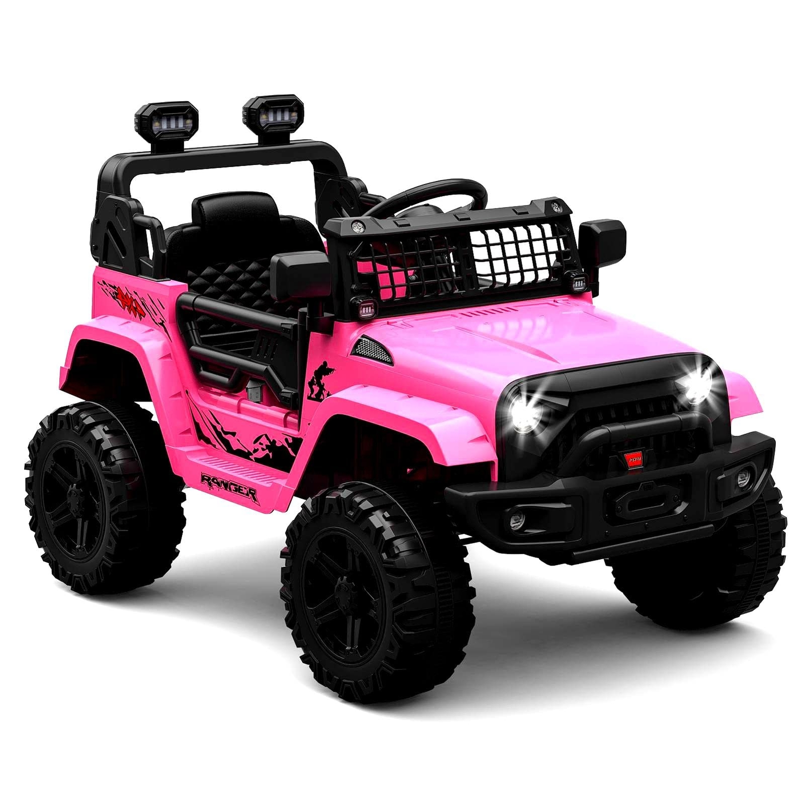 12V Ride on Car Electric Vehicles Kid Truck W/ Remote Control Spring Suspension