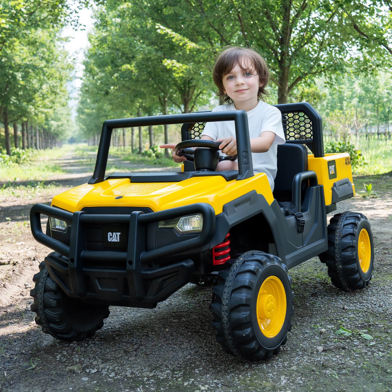 24V Ride On Dump Truck w/Remote Control, Dump Bed, Shovel, Music, Soft Start