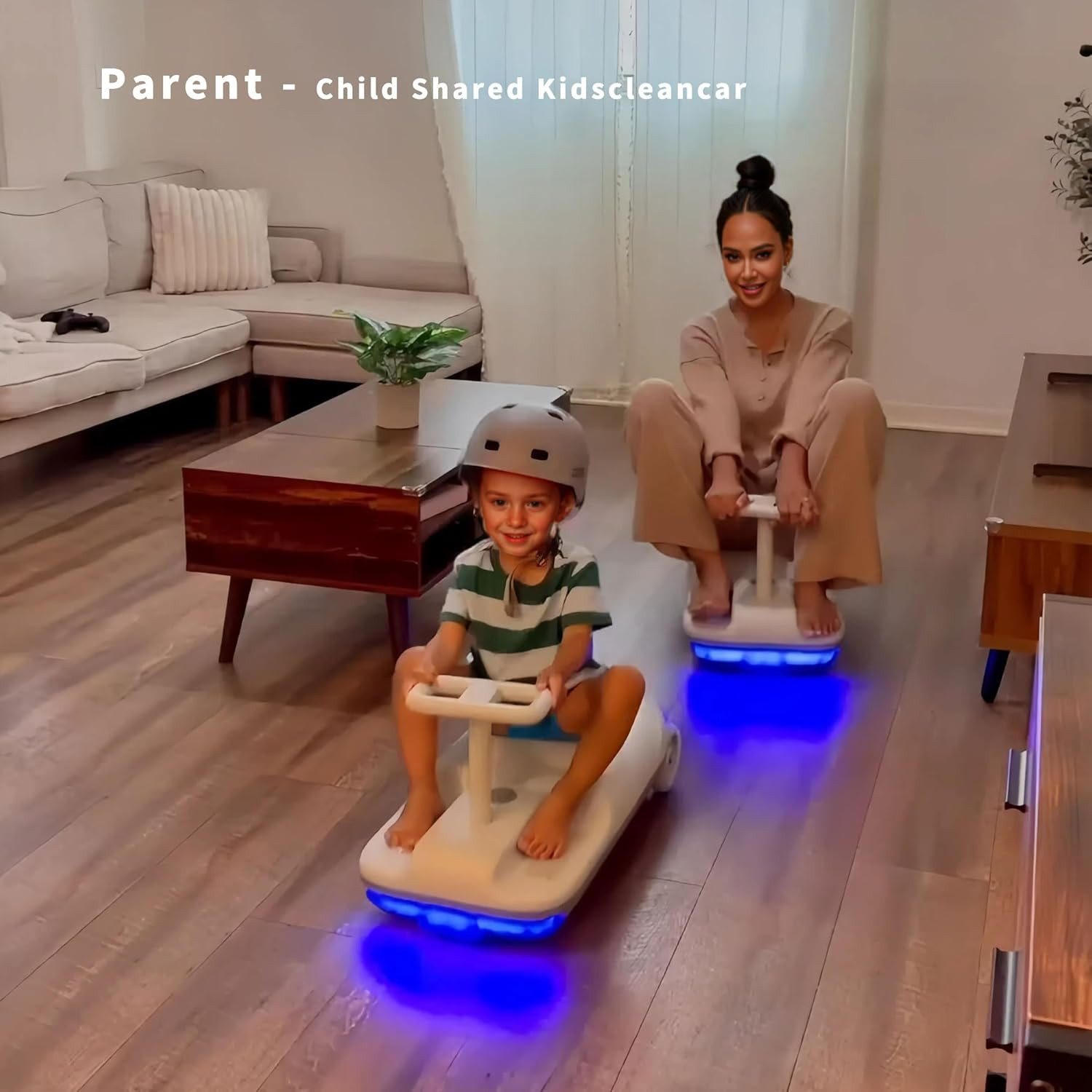 Kids Clean Car Ride-On Go Kart with Detachable Mop, Cleaning Fun 3-In-1 Electric