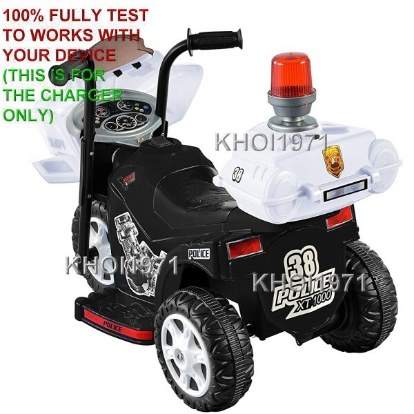 WALL charger AC adapter 0296 National Products Kid Motorz Lil Patrol motorcycle