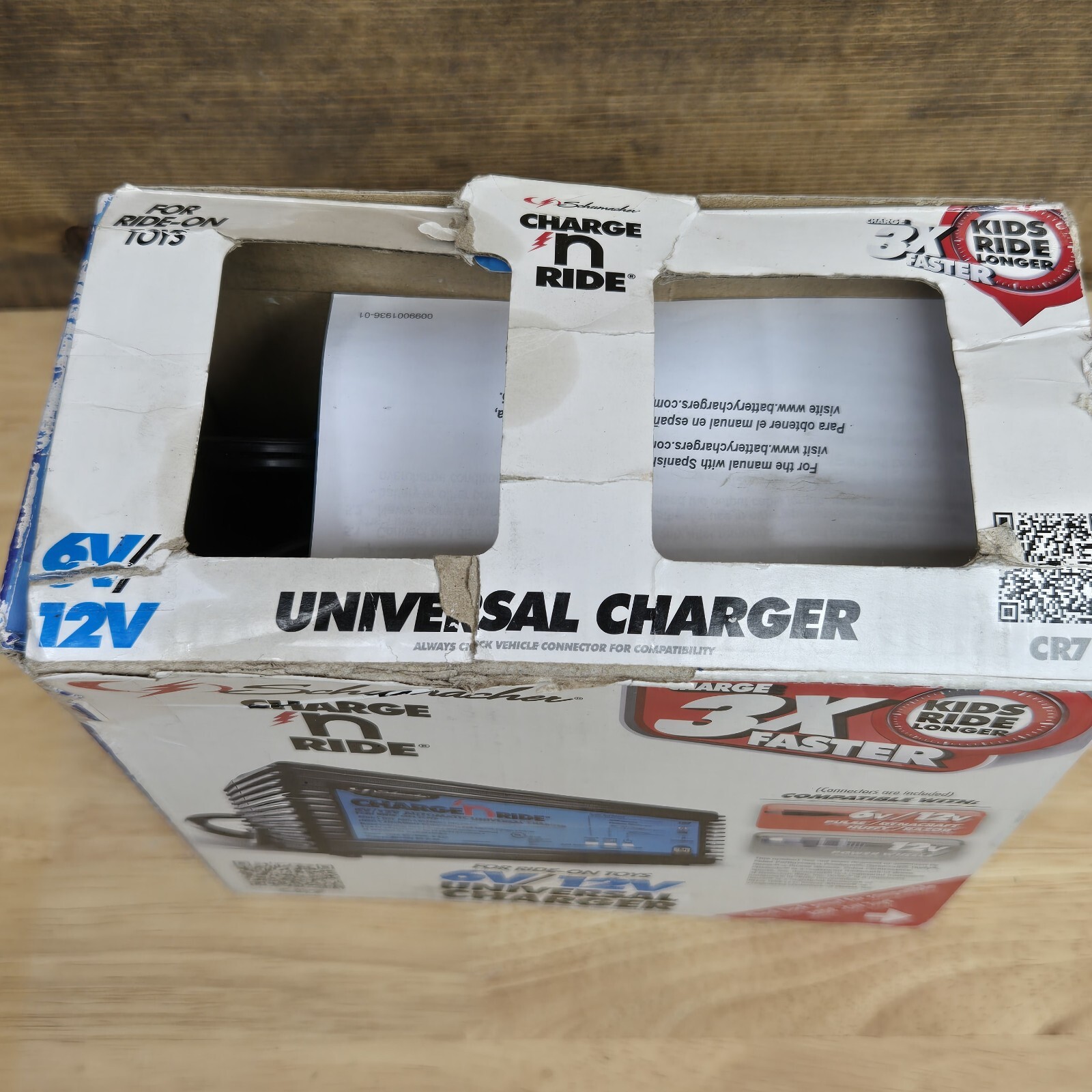 Schumacher CR-7 Charge ‘n Ride 6/12V Universal Battery Charger Perego,Razor