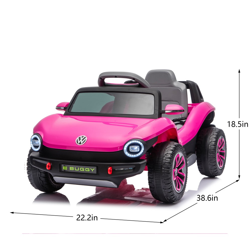 12V Licensed Volkswagen Beetle Kids Ride On Car Electric Truck Toy with Remote