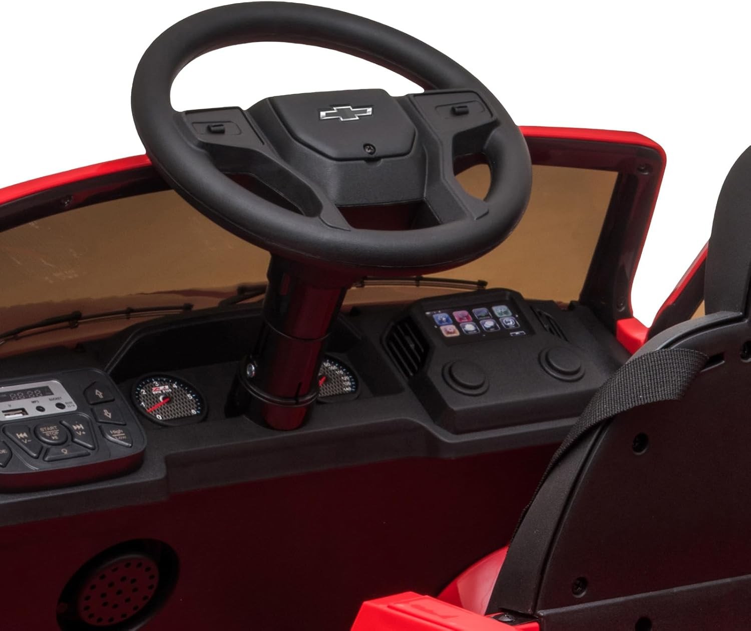 12V Kids Ride on Truck Licensed Chevrolet Silverado Electric Car Toy with Remote