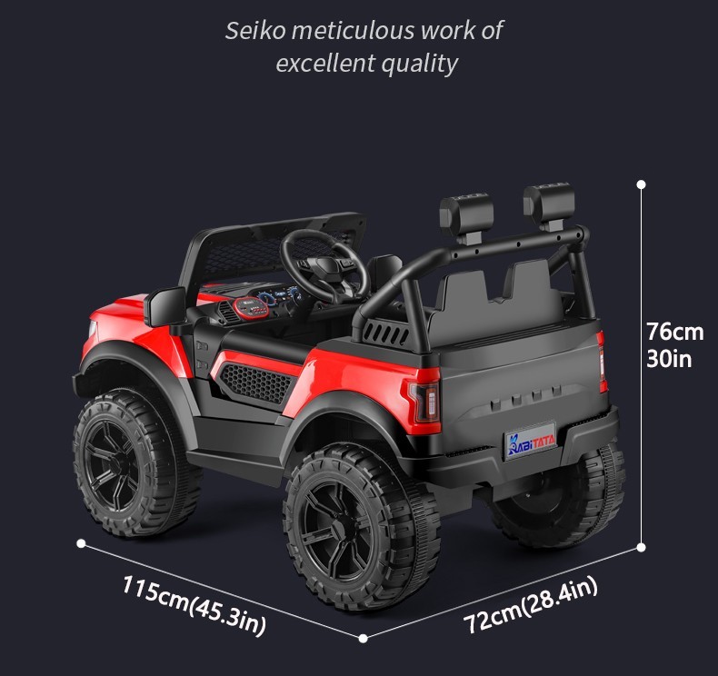 12V Kids Ride On Car – 2 Motors, Remote, Swing & Lights