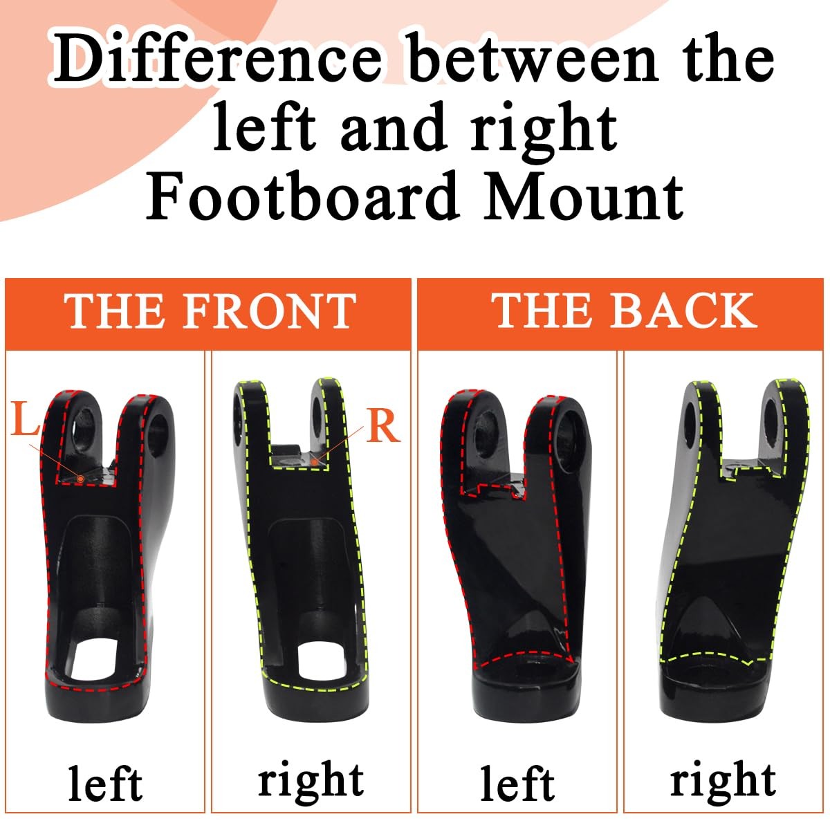 Motorcycle Parts,Passenger Mini Footboard Mount Kit for Harley Touring models…
