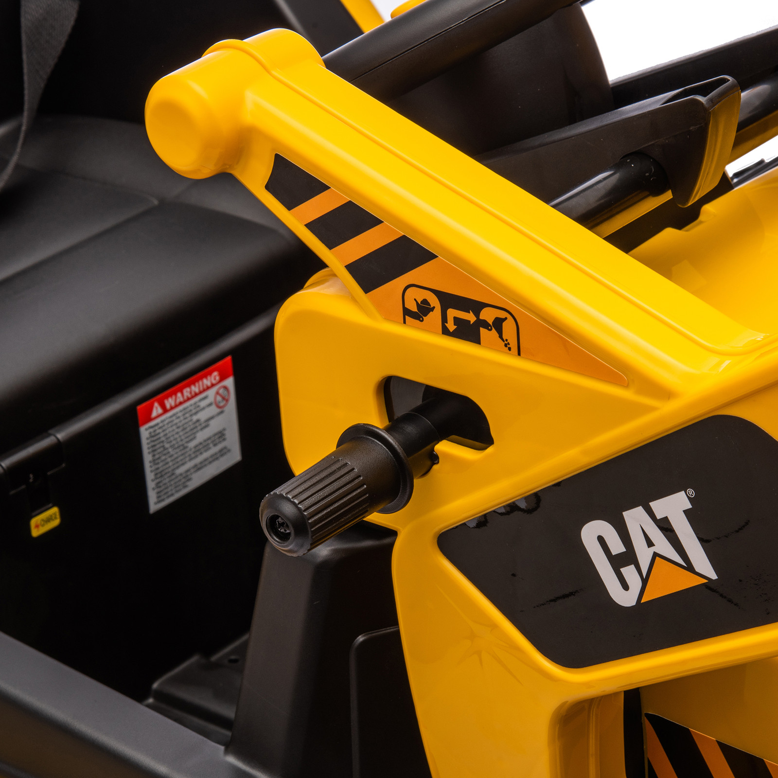 12V CAT Loader Kids Ride On Tractor Construction Car W/ Parental Remote Yellow