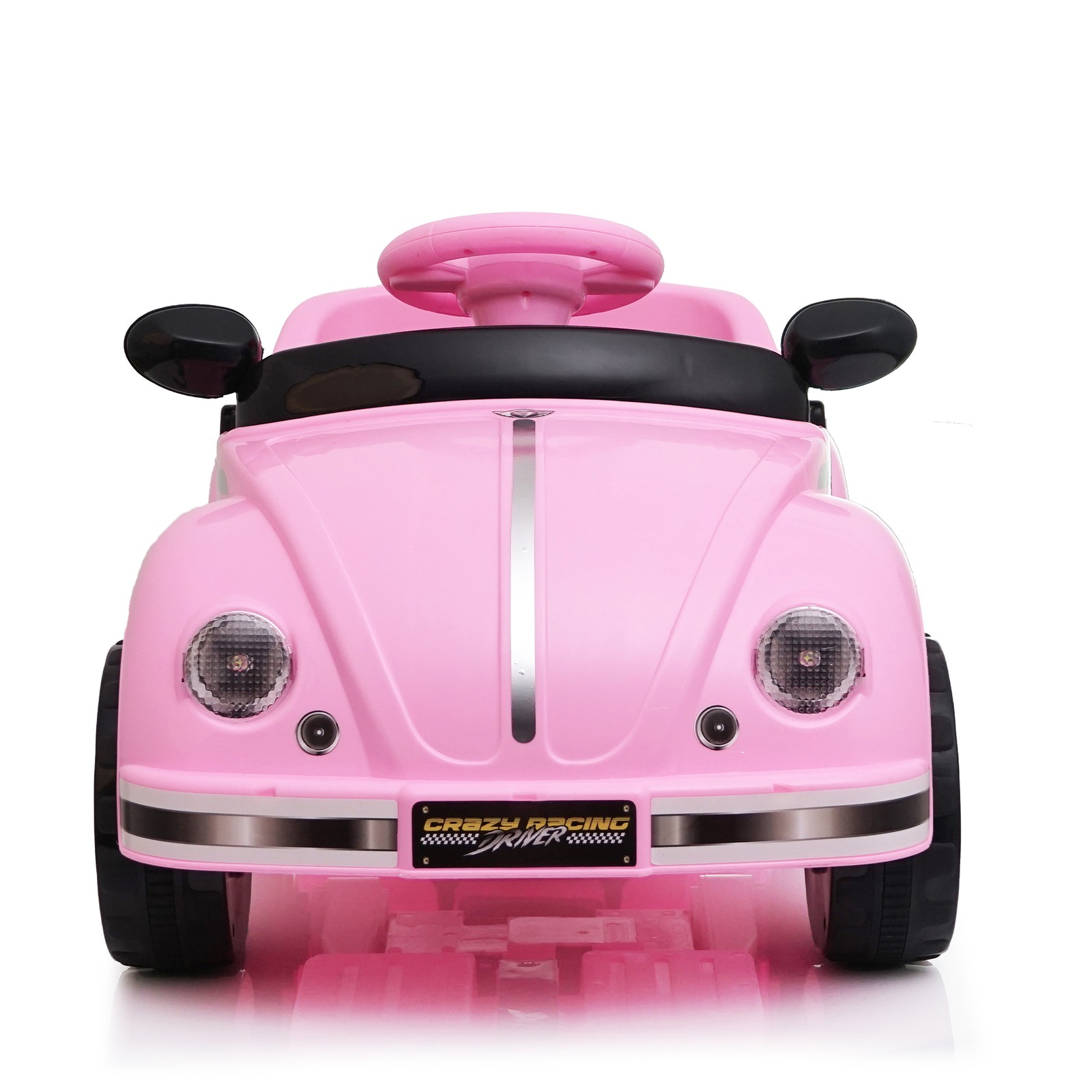 12V Kids Ride On Car Wheel LED USB & Bluetooth Suitable for Kids Aged 2-4 Pink