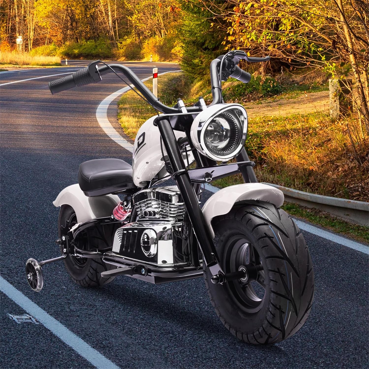 36V Electric Dirt Bike for Teens 16.5MPH&176LB Load Spring Suspension Multicolor